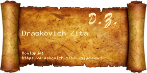 Draskovich Zita névjegykártya